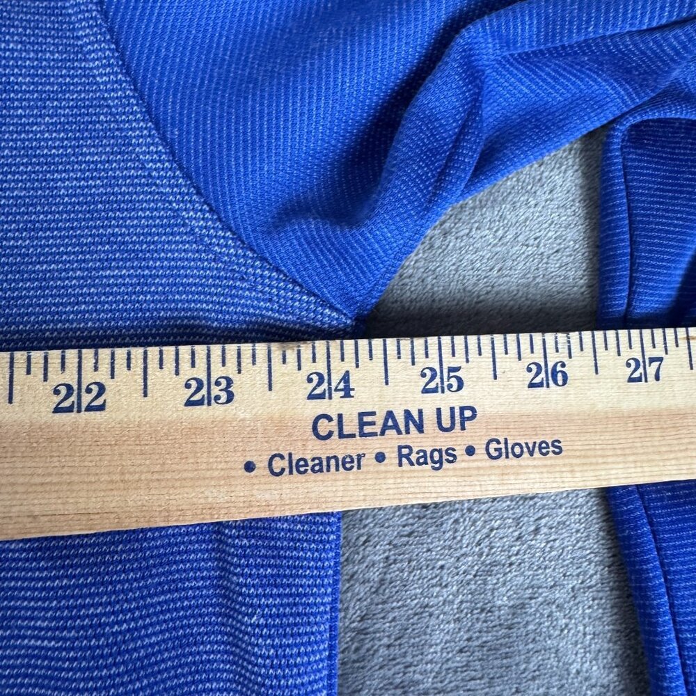 St. Louis Blues Mens L 42/44 Blue NHL Hockey Quarter Zip Pullover Embroidered - Picture 6 of 8